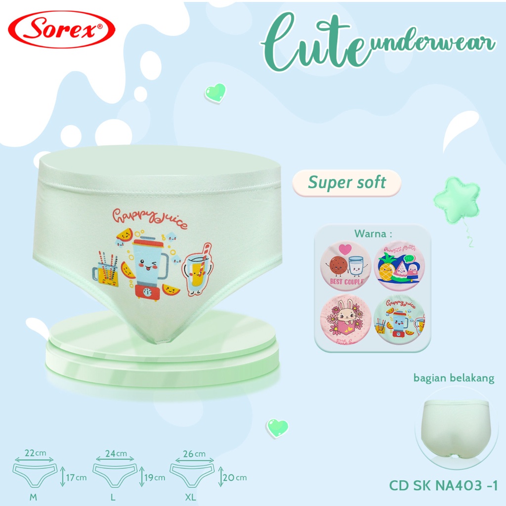 SOREX KIDS Celana Dalam Anak Cewek NA 403