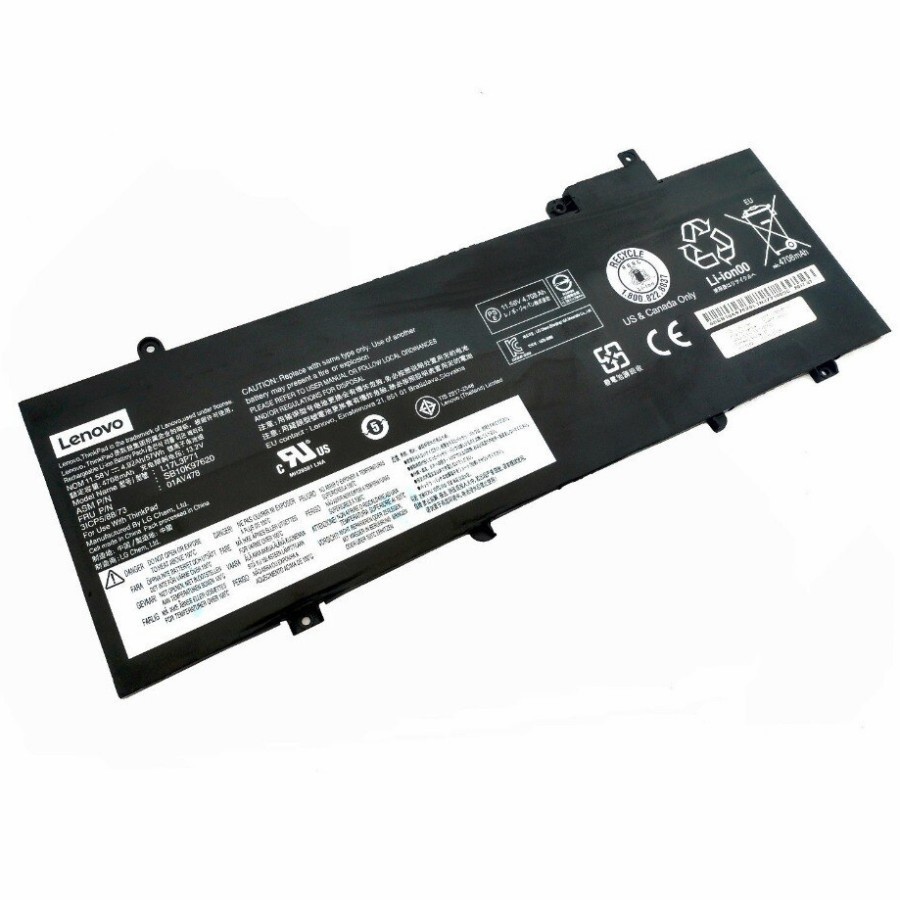 Baterai Lenovo Thinkpad T480S 01AV478 L17L3P71 L17M3P71