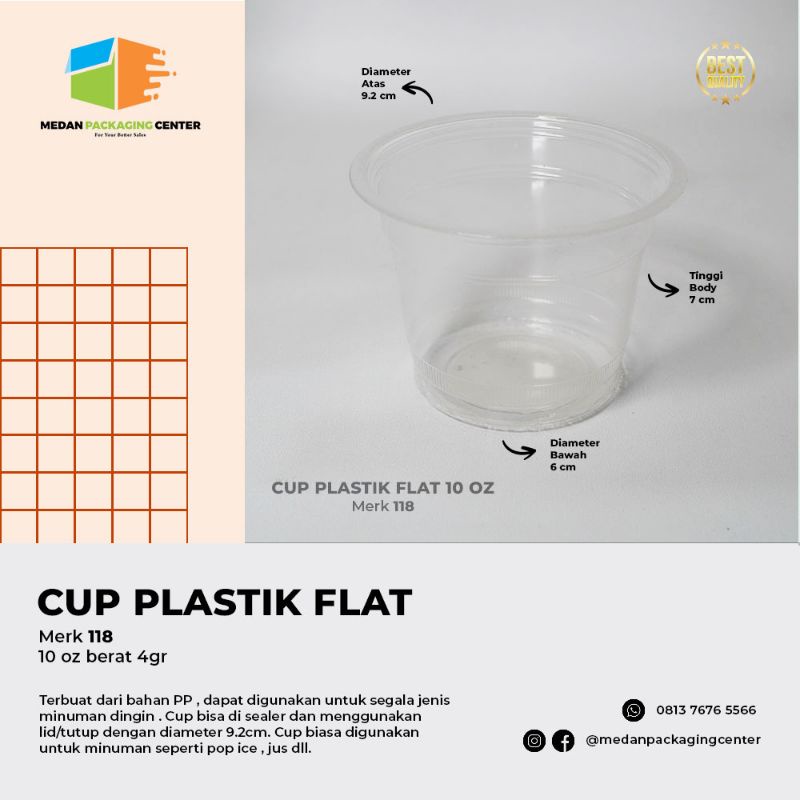 Jual Cup Plastik 10oz 12oz 14oz 16oz merk 118 / cup pop ice / cup jus ...