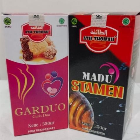 

Paket Madu Penyubur Pria Dan Wanita Promil Penyubur Kandungan Ath-Thoifah 2 Botol