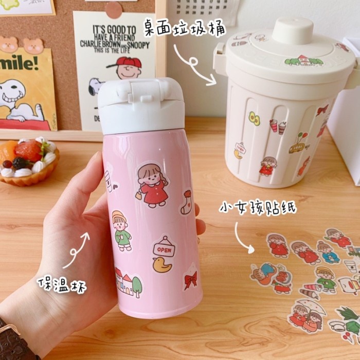 

Stationery Cute Pvc Sticker Imut Tahan Air Diy Diary Sticker