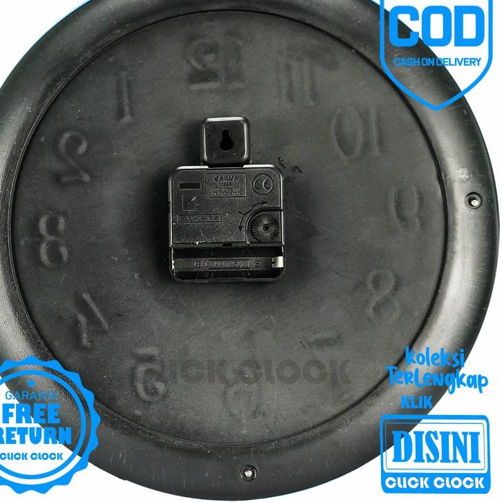 Stok Terbaru Jam Dinding Quartz Karakter anak Minimalis Unik Besar Nikko 707 Step Movement