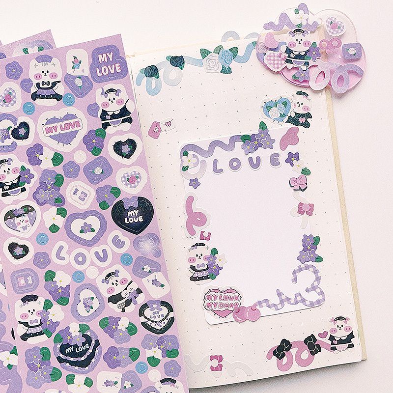 

la romantic confession stickers stiker jurnal stiker binder stiker photocard deco kpop | catatantini