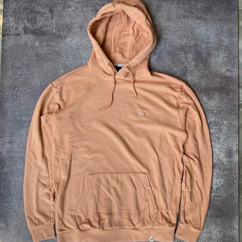 kangol hoodie peach
