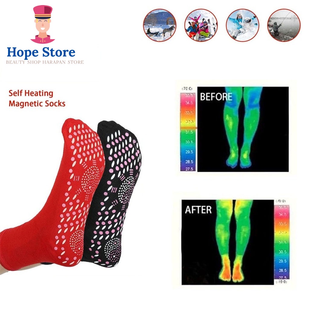 Hope Store - Kaos Kaki Terapi Pemanas Foot Theraphy Kaos Kaki Kesehatan Terapi Kaki Pelancar Darah Beku