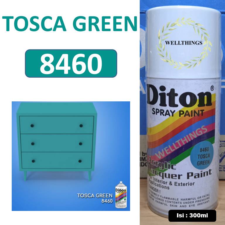 Cat Pilox Diton Tosca Green 8460 300ml Warna Toska Biru Hijau frame sepeda motor mobil pylox pilok