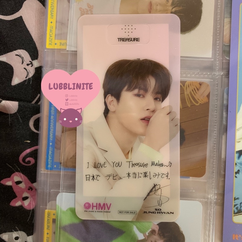 JUNGHWAN BENEFIT HMV TREASURE JAPAN 1ST ALBUM