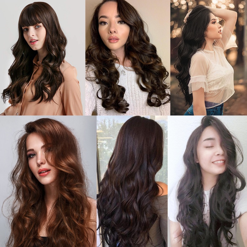 12 Pcs Wig Rambut Extension Model Keriting Besar