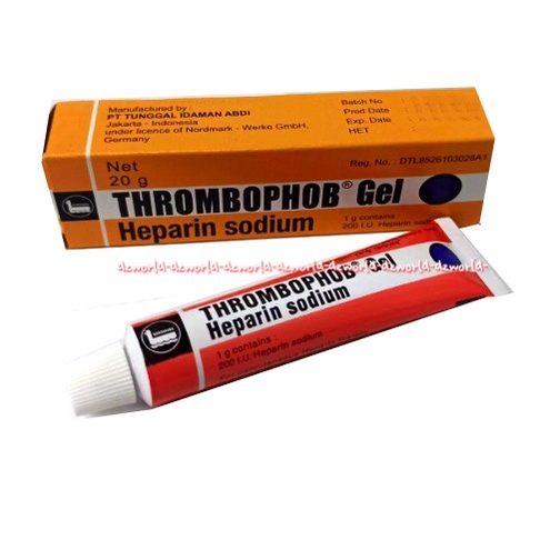 Thrombophob Gel Heparin Sodium 20gr Salep untuk Memar luka Pembekuan Darah Cedera Olah Raga Trombo Gel Tombogel Thromb Bophob Jel