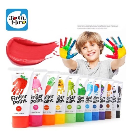 

Hot Sale Joan Miro Finger Paint 12 Colors Kado Anak Cat Air Washable Hemat