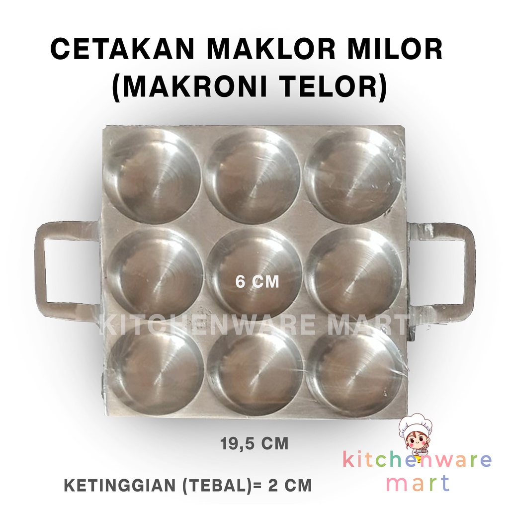 Cetakan Maklor Milor Cilor Kue Bikang Martabak Mini Maklor Cilor Lumpur Apam Tebal Anti Lengket Tebal Isi 9