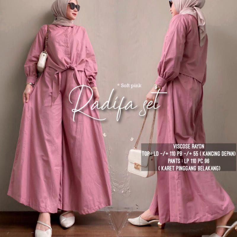 Fashion MUSLIM, baju wanita, baju stelan wanita, setelan, stelan, Baju stelan, fashion wanita, one set. Radifa Set