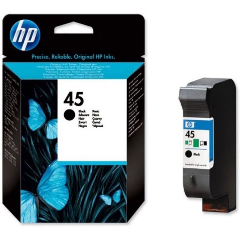 Tinta hp 45 black for printer DeskJet 710c 720c 815c 820cxi 830c 850c 870cxi 880c 890c 895cxi