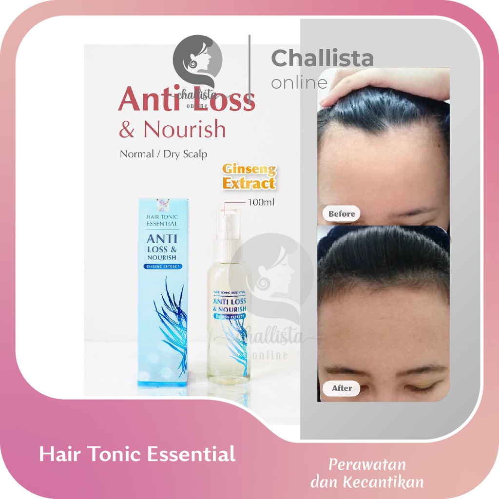 HAIR TONIC ESSENTIAL KUNING HIJAU BIRU - ORIGINAL