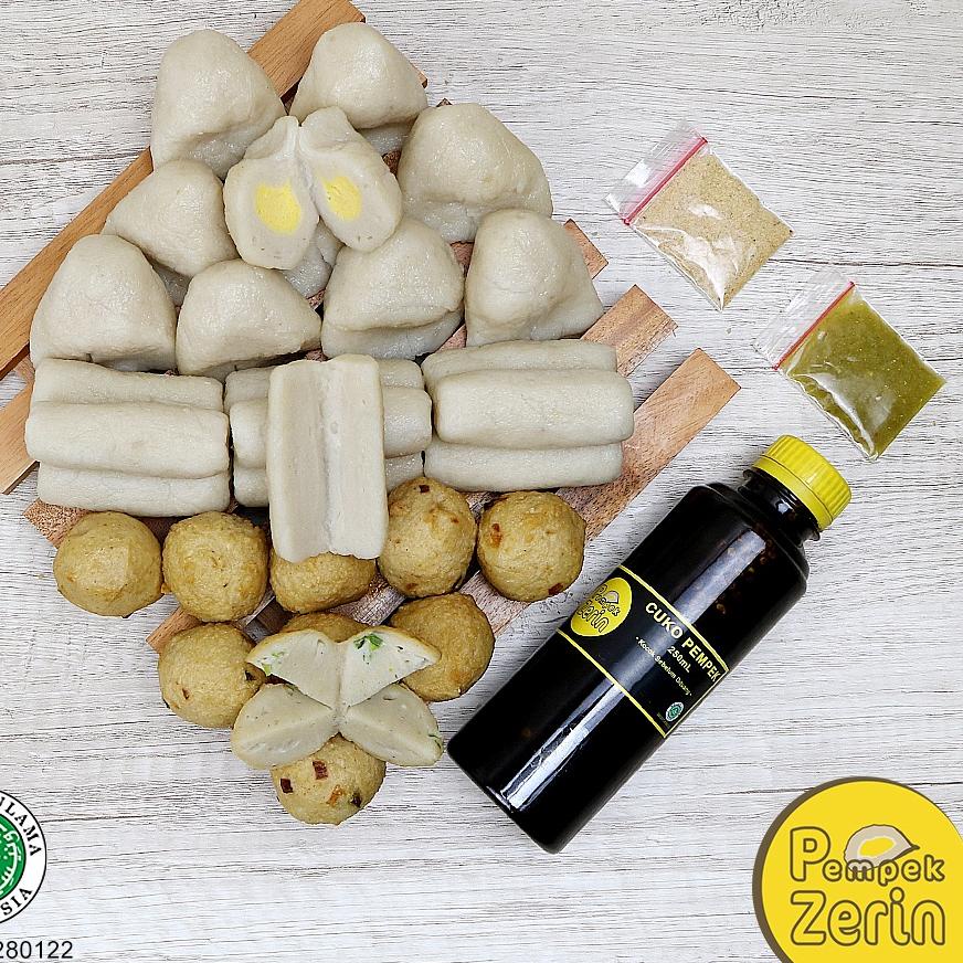 

11.11 sale Pempek Kecil Paket Frozen 30 Pcs + Cuko 250mL - PEMPEK ZERIN - Khas Palembang 100% Ikan Tenggiri gas !!