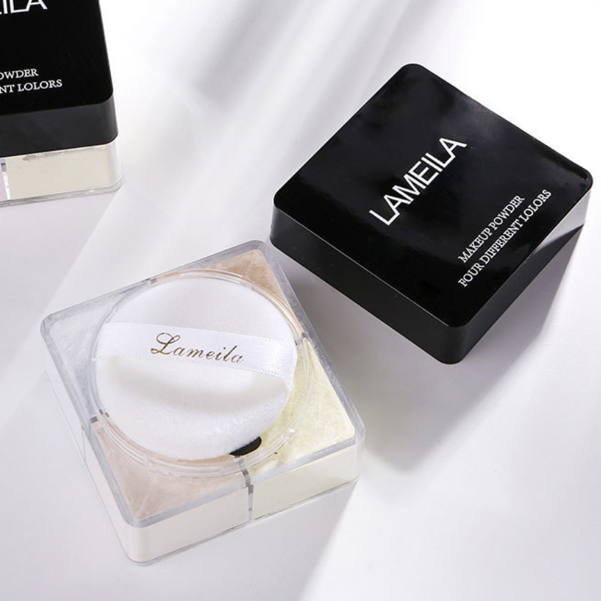 LAMEILA Bedak 4 Color Loose Setting Powder  and Brightening Powder  Pengontrol Minyak LA194