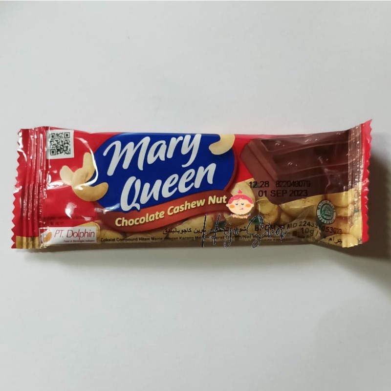 

Mary Queen Chocolate Cashew Nut 10g Jajanan Jadul