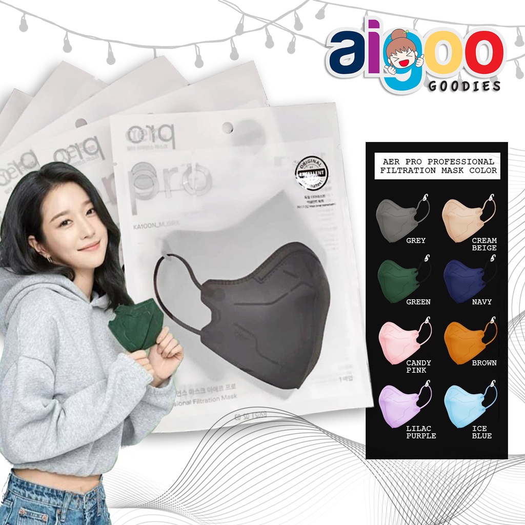 Original AER Pro Mask Professional Filtration Disposable Mask 4 ply Kemasan Baru