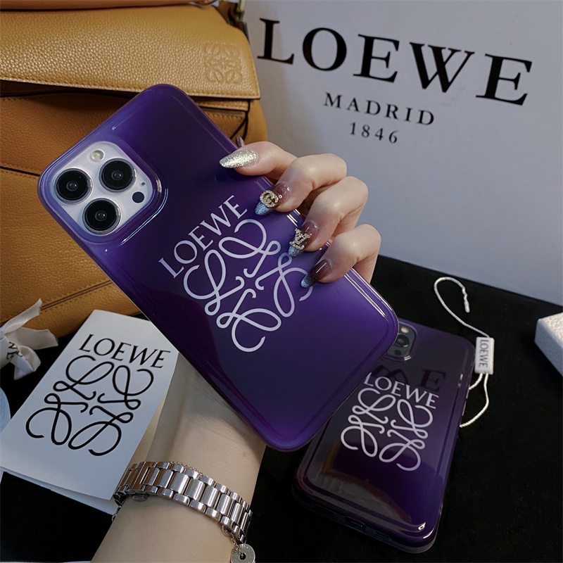 Case Handphone Motif logo Warna Ungu Untuk iphone 14 pro max 12 13 14 plus 12 pro max 13 pro max