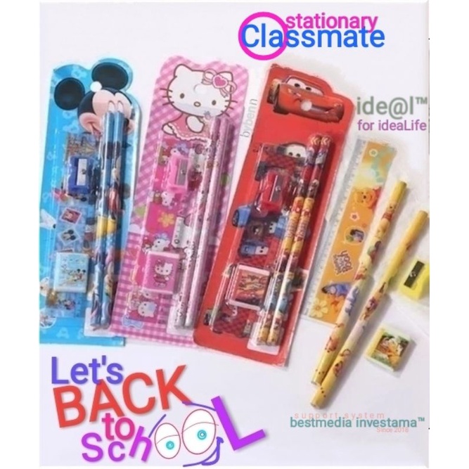 

Perlengkapan Sekolah (Set Alat Tulis & Kipas Pulpen)