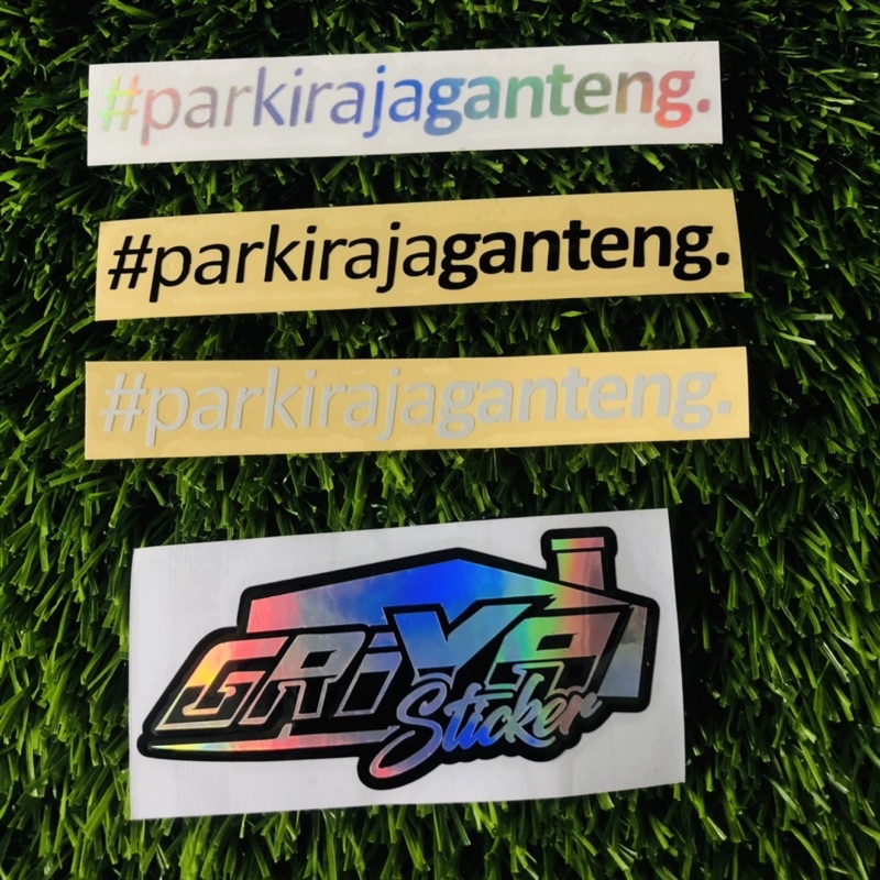 Stiker #PARKIRAJAGANTENG sticker cutting parkir aja ganteng viral