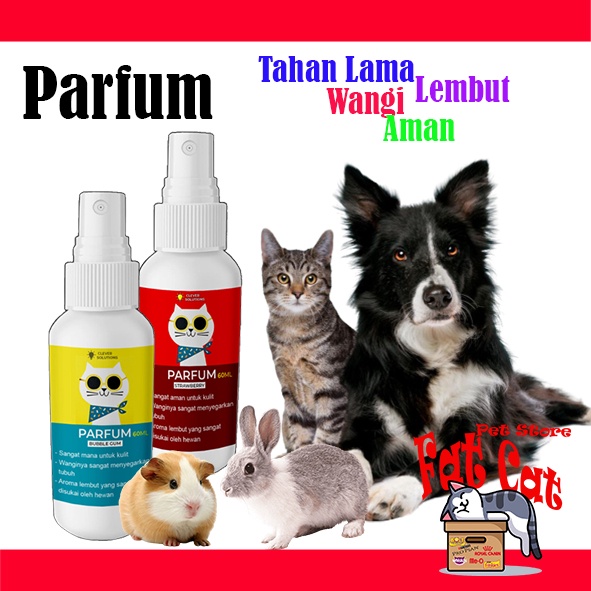 Parfum Kucing Kelinci Hamster Sugar Glider Pelembut Bulu Premium Wangi