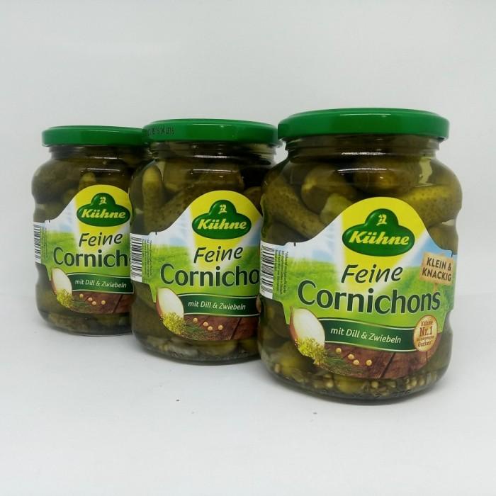 

Kuhne Cornichons 330 GR / Ketimun Acar Asam Manis / Pickled Gherkins Best Seller