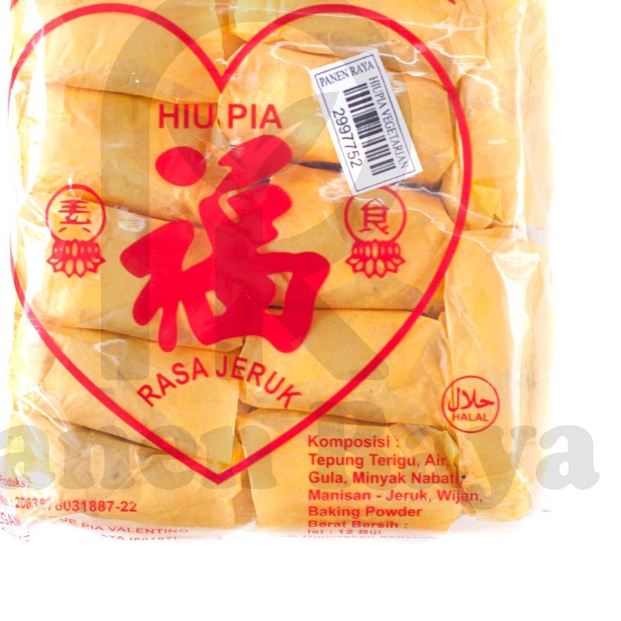 

READY ✅Pia Vegatarian Hiu Pia Vegan Pia Valentino Rasa Jeruk Isi 12|RA1