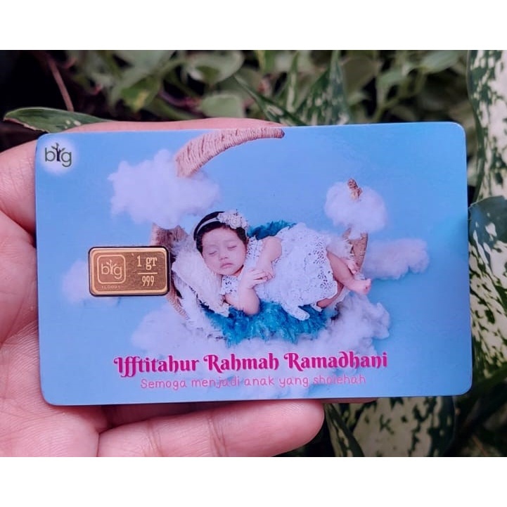 BIG GOLD kemasan PVC 1 gram CUSTOM (GAMBAR SESUAI PESANAN CUSTOMER)