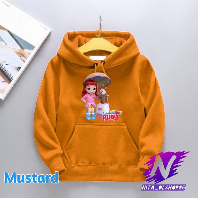 hoodie anak rainbow roby hoodie ruby rainbow