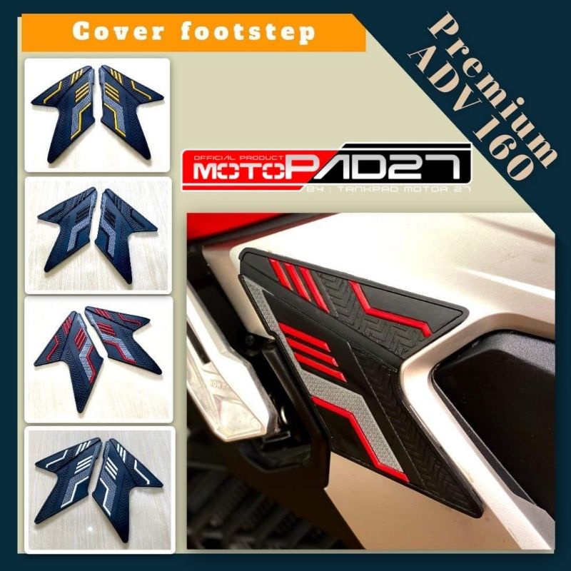 Motopad27 Stiker Karet Rubber Cover Fender Spakbor ADV 160 Kualitas Premium