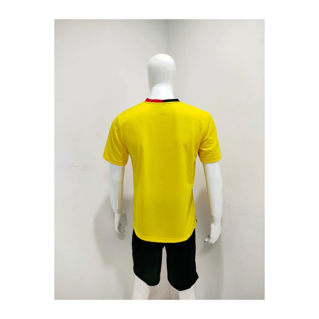 Kaos bulutangkis pria Y173 setelan baju celana badminton jersey wanita dewasa t-shirt outfit seragam jarsey kostum olahraga pakaian apparel sport jersy bulu tangkis casual jersi sudirman thomas uber cup print custom suit kuning polos