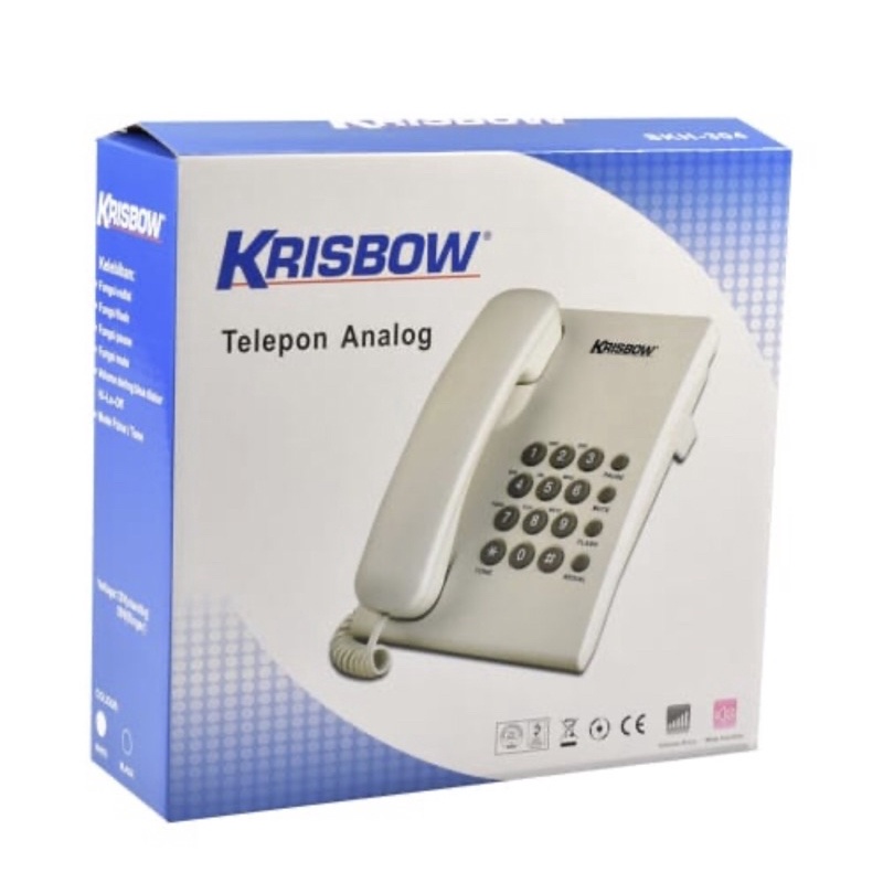 KRISBOW TELEPON ANALOG BASIC SKH-304/ACE TELEPHONE BASIC KRISBOW/ACE TELEPON RUMAH/ACE KRISBOW TELEPON KANTOR/ACE PESAWAT TELEPON/ACE TELEPON ANALOG