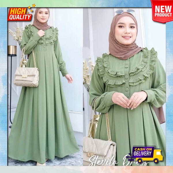 Gamis Wanita Terbaru 2022 Gami Ibuk Busui Pesta Elegan Gsmis Muslim Buat Lebaran Ori Modern Gamus Pe