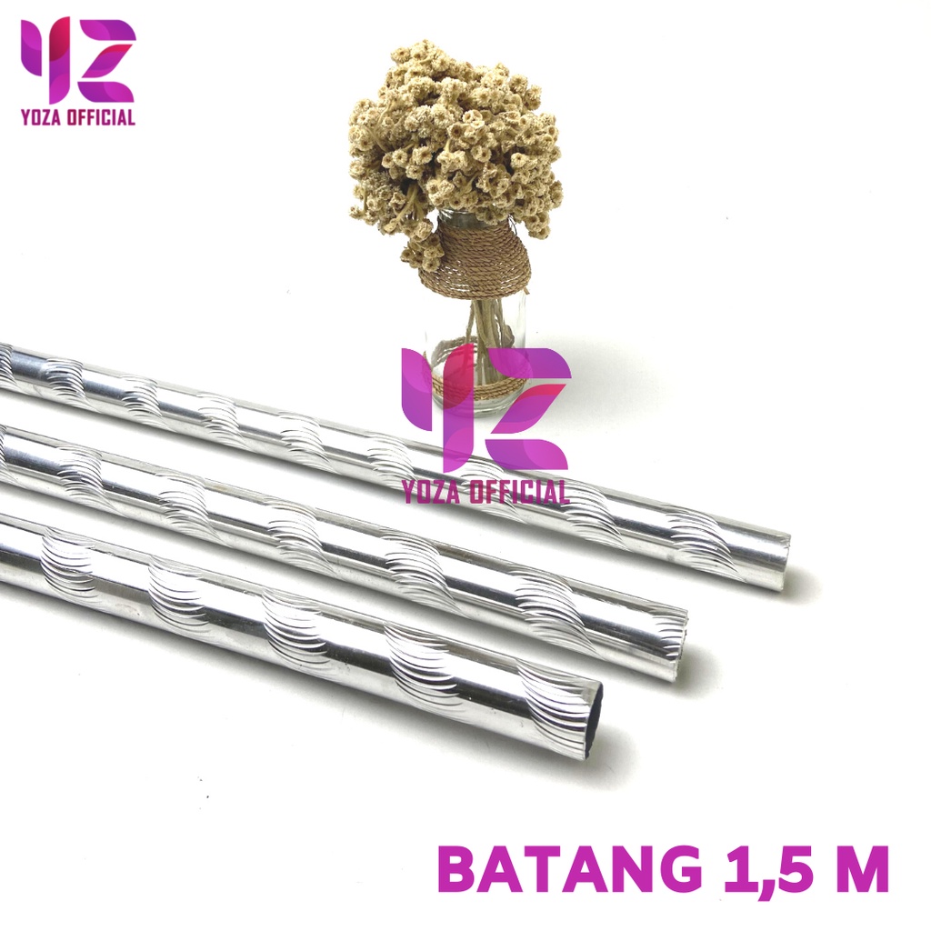 TIANG GORDEN BESI HORDENG ULIR 1,5 METER
