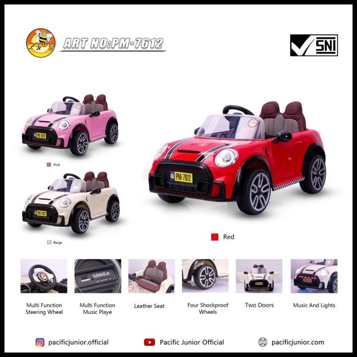 Produk Baru Mobil Aki Mini Cooper Pm7612 Pm-7612 Pm 7612