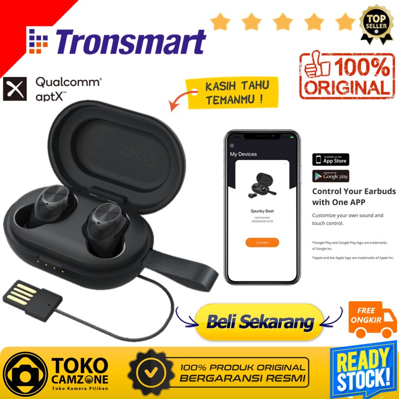 Jual Tronsmart Spunky Beat True Wireless Bluetooth Earbuds App