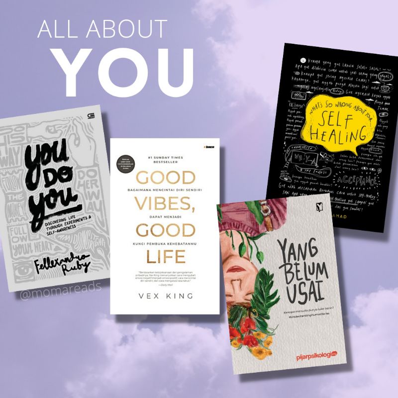 Buku Preloved dan NEW ORIGINAL - You Do You Yang Belum Usai Self Healing Good Vibes Good Life - (Bah