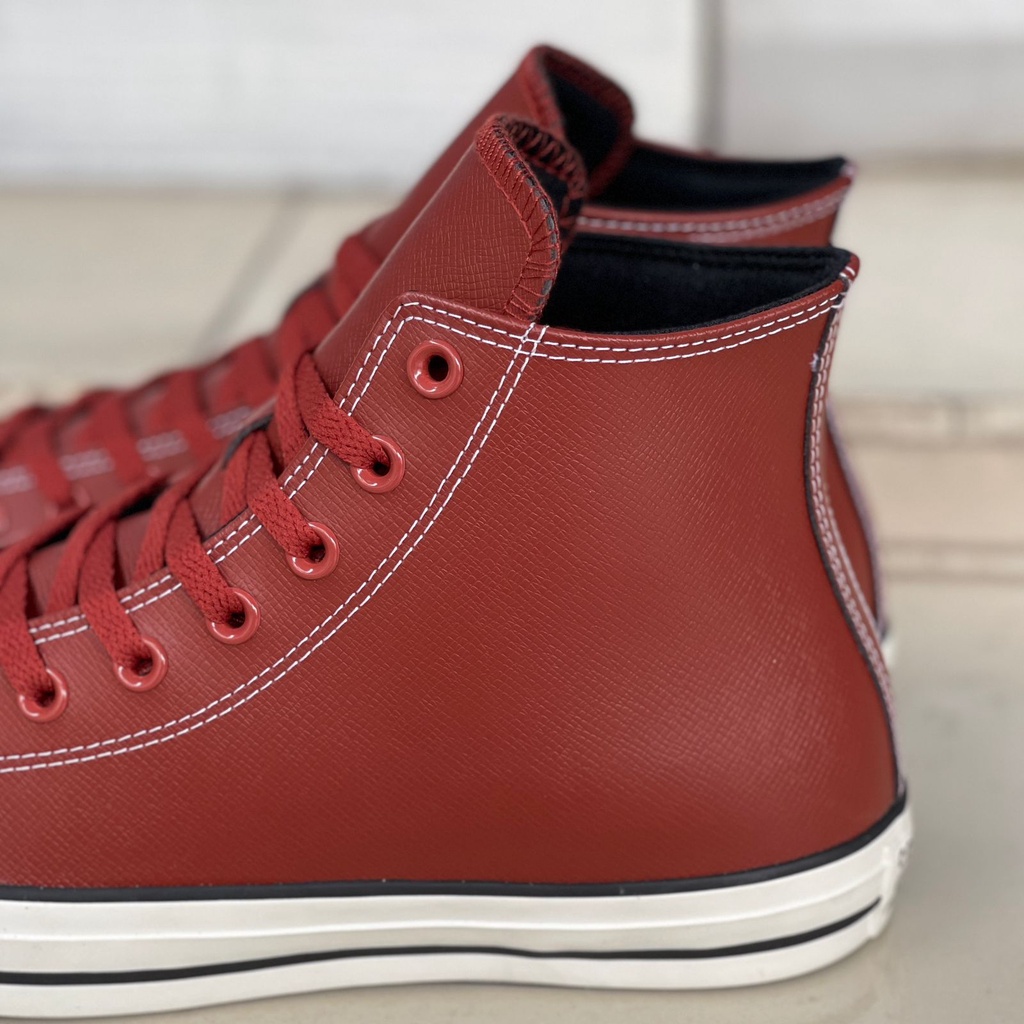 Converse CTAS HI Leather Embossed  Dark Terracotta