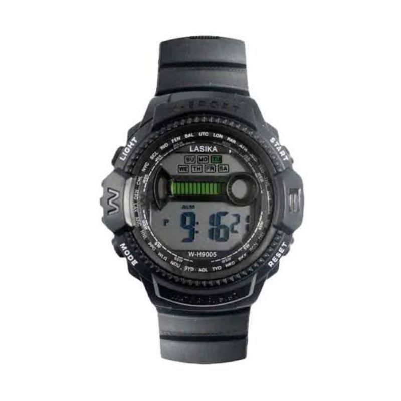 Lasika W-H9005 Jam Tangan Sport Pria Murah Anti Air - Digital - Tali Karet