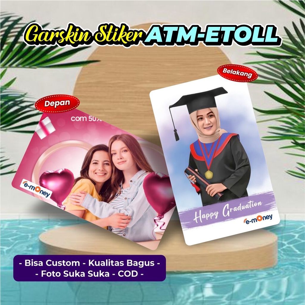 

Cetak Stiker Atm Etoll Wisuda Graduation Bisa Custom Suka Suka