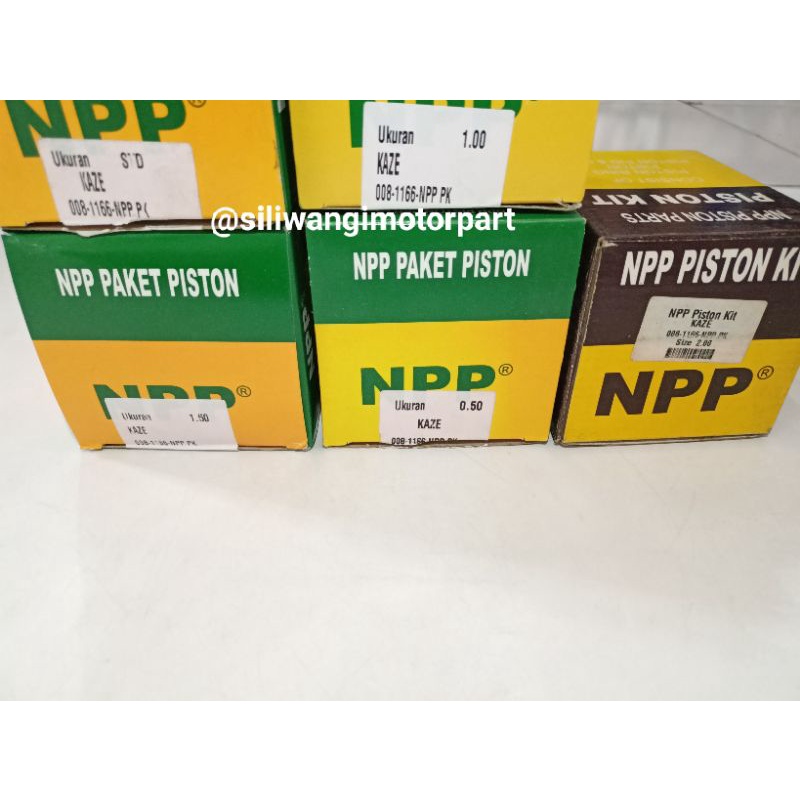 PISTON KIT RING SEHER NPP KAZE OS 200, 150, 100, 50 & STD