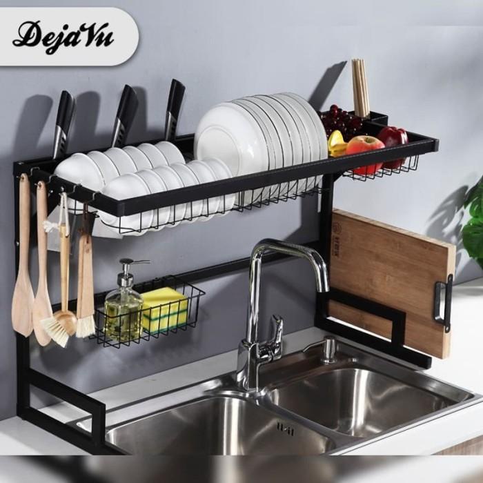 Rak Piring Dejavu Rak Piring Westafel 2 Susun Serbaguna Anti Karat Hrm101