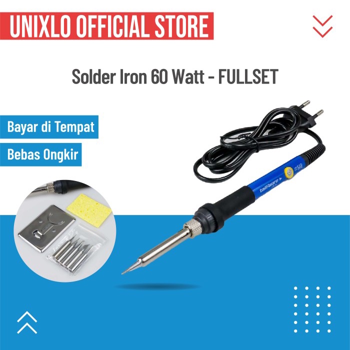 Solder Listrik Iron Adjustable Temperature 60W Alat Las Solder Listrik