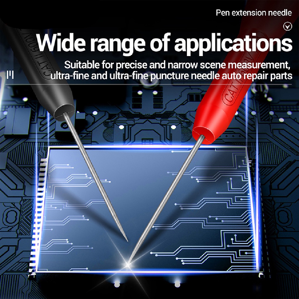 (lightoverflow2) 1 Pasang Pena Multimeter 2mm Sharp