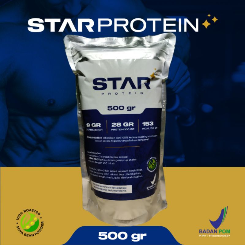 STAR PROTEIN - Whey Protein Bubuk Kedelai - 500 gram