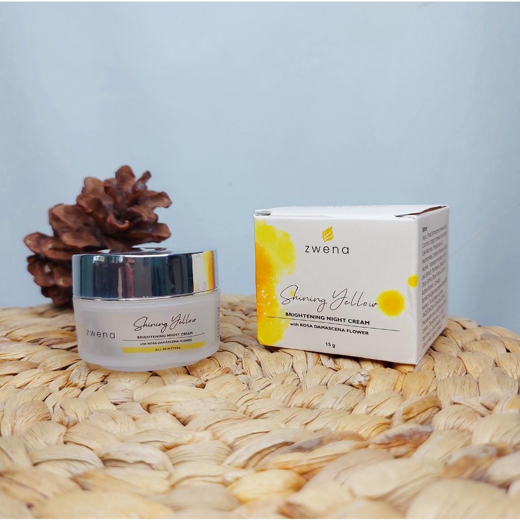 Zwena Brightening Night Cream Original dan BPOM - Mencerahkan dan Menutrisi Kulit di Malam Hari
