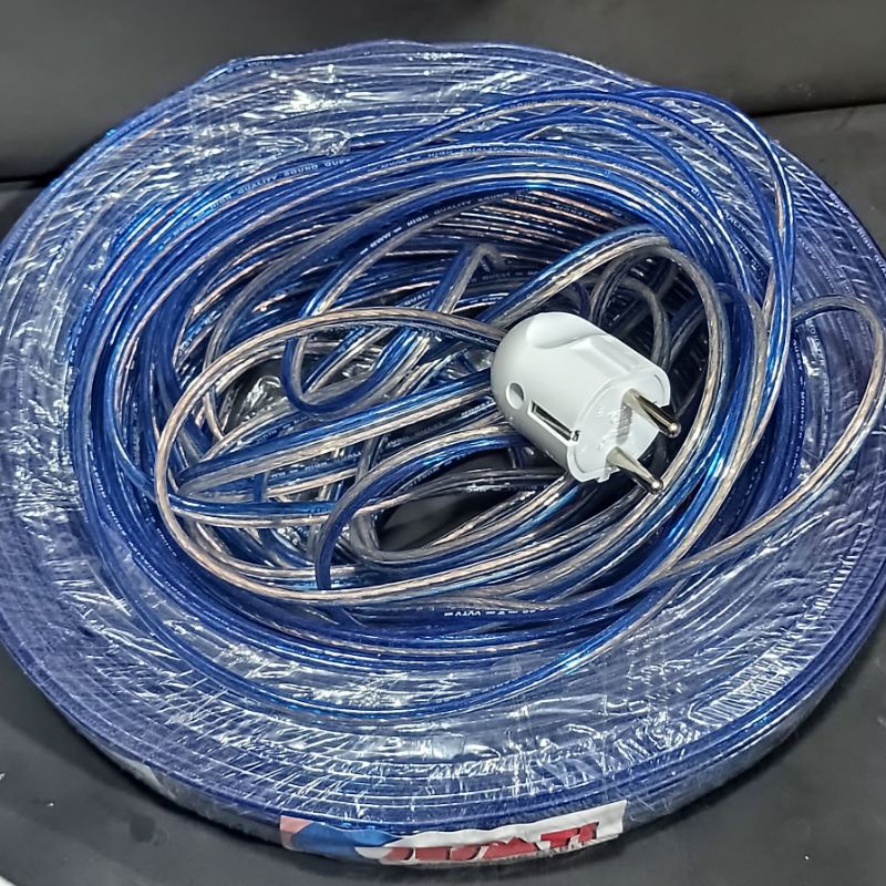 Rakitan stop kontak Utikon Dengan kabel transparan Stop kontak Asli kuningan