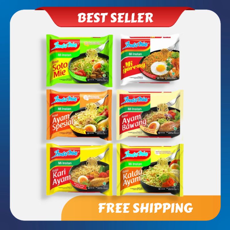 INDOMIE Goreng Ayam Bawang Soto Isi 5 All Varian