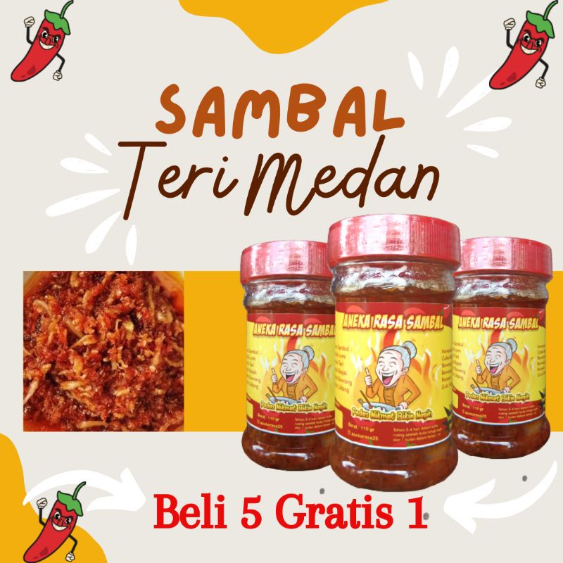 

TERLARIS!! [BELI 5 GRATIS 1] SAMBAL TERI MEDAN